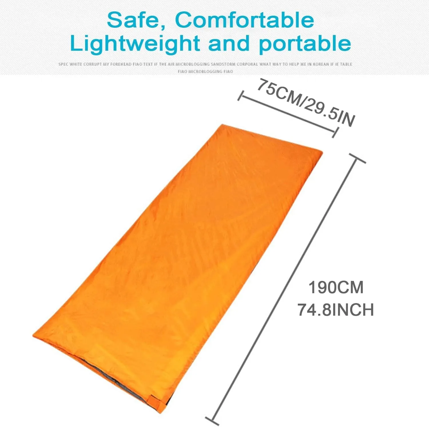 Single Ultralight Sleeping Bag, Envelope Lightweight Portable Lining Sleeping Bags Great for 3 Season Traveling, Camping, Hiking