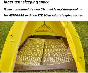 Skylarks 2personst,20D Doubleside Silicone.Windproof 、Rainproof and Ultralight Tent