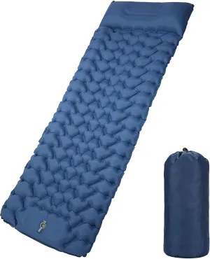 Sleeping Pad Camping Mat, Ultralight Camping Pads for Backpacking Gear - with Build-in Inflatable Pump - Upgrade Thickness