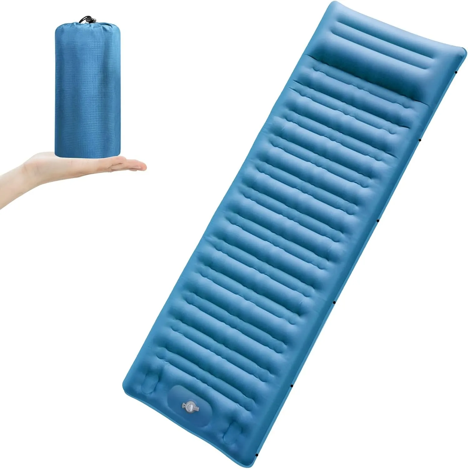 Sleeping Pad for Camping - 4.7" Thick Camping Mattress, Ultralight Self Inflating