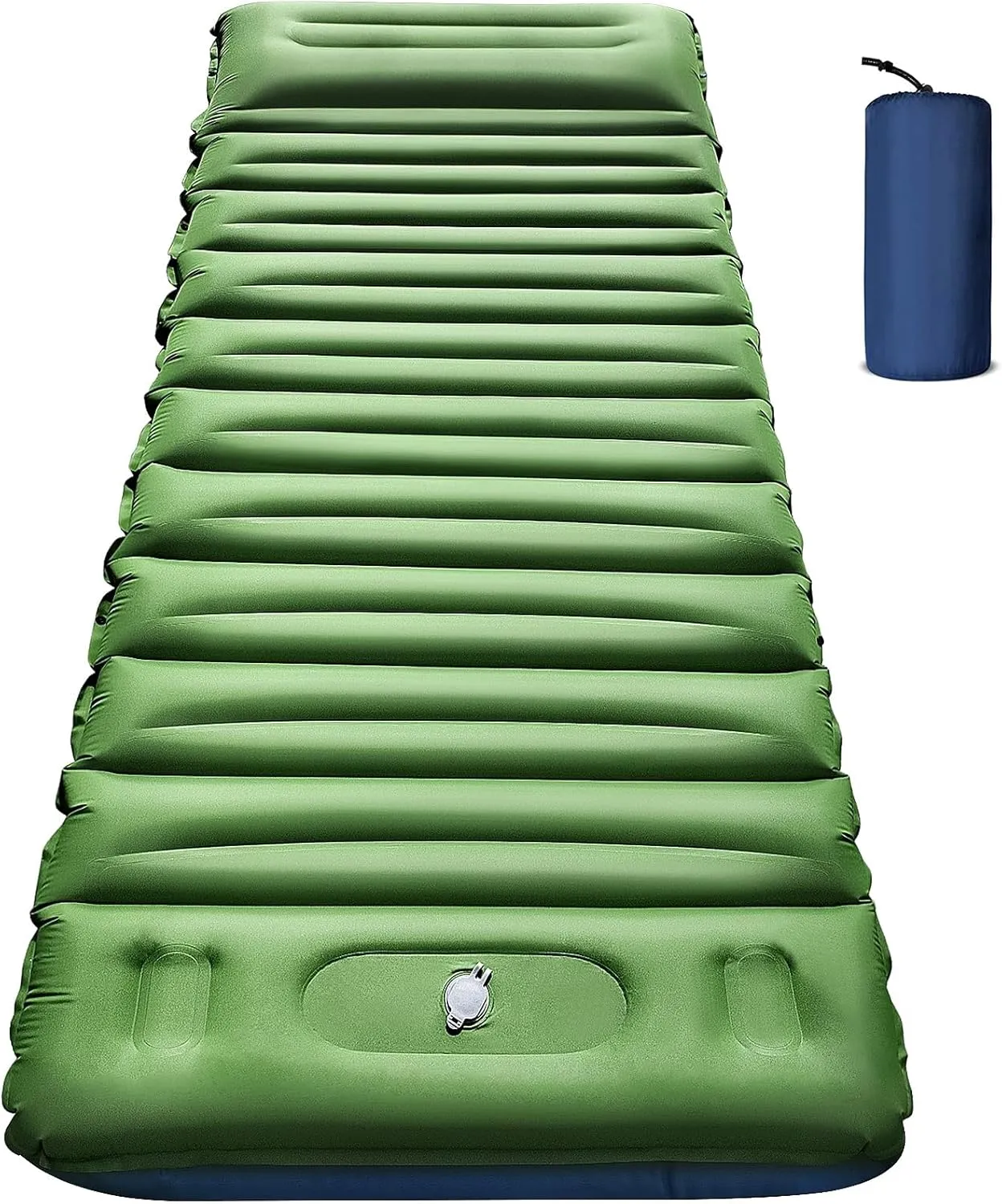 Sleeping Pad for Camping with Pillow, 5" Ultra-Thick Camping Pad with Built-in Pump Ultralight Self Inflating Camping Sleeping Pad, Air Mattresses for Backpacking, Hiking, Tent