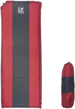 Sleeping Pad Ultralight Inflatable Mattress Portable Travel Mat AirCushion Tent Folding Bed for Travel Hiking Trekking,Pad, Red