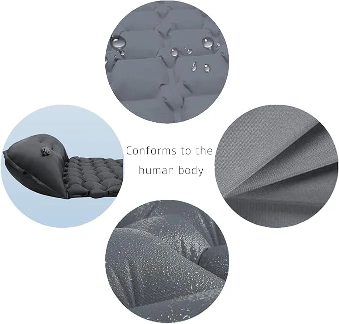 Sleeping Pad – Ultralight Inflatable Sleeping Mat, 75''*24'' Camping Sleeping Pad with Built-in Foot Pump,30s Step to InflateUltimate for Camping, Backpacking, Hiking