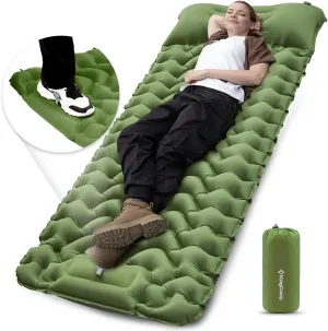 Sleeping Thanksgiving sale Inflating for with Camping Camping Pump Self Connectable, with Built in & Sleeping Inflatable Olive Hiking, Pad and Foot Pillow Comfortable Pad Compact Mattress Tailored selection Durable for