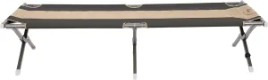 Slumberjack Pine Vista Ultralight Adult Camp Cot, Dark Shadow/Chinchilla, Size 74.5" L x 28.3" W