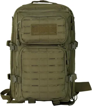 Small 40L Military Backpack Tactical Backpack Assault Pack Bug Out Bag with Molle for Hiking Rucksack Trekking (Green)