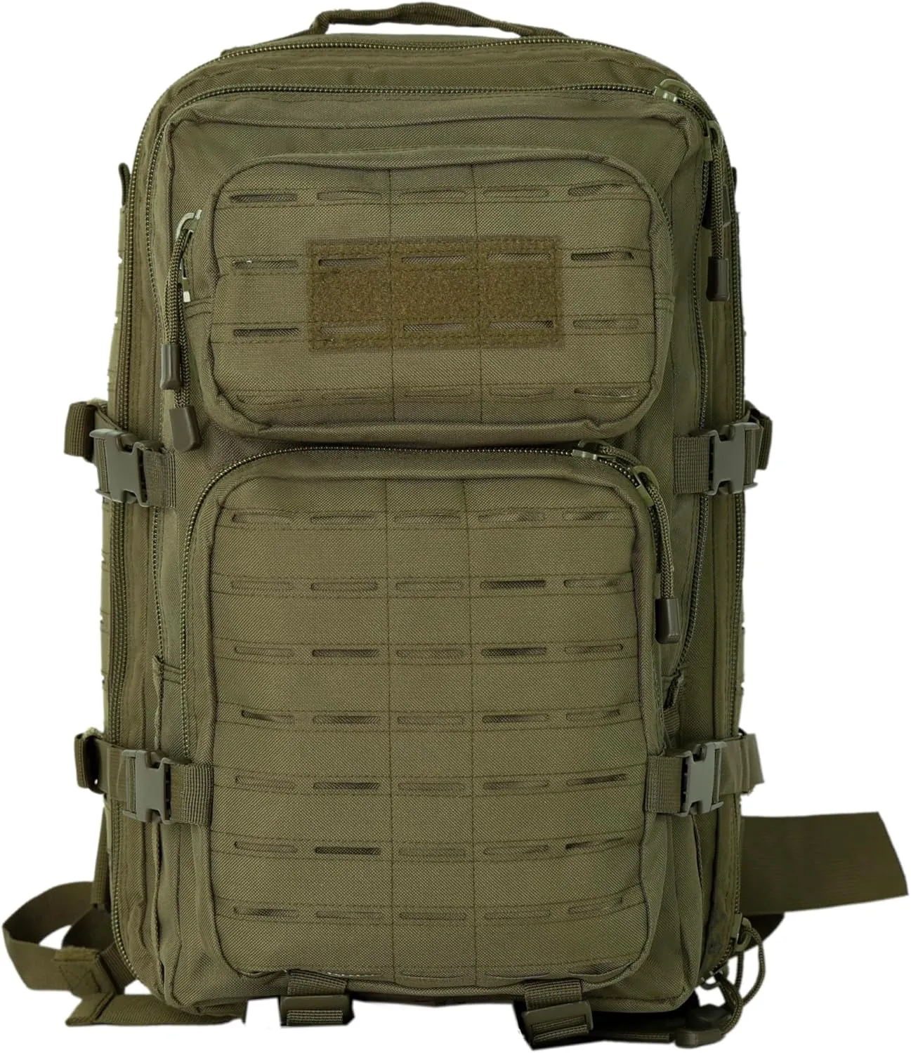 Small 40L Military Backpack Tactical Backpack Assault Pack Bug Out Bag with Molle for Hiking Rucksack Trekking (Green)