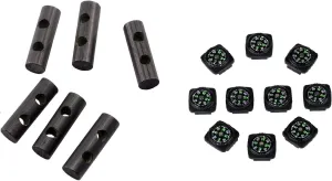 Small Ferro Rod 6 Pack and Button Compass 10 Pack