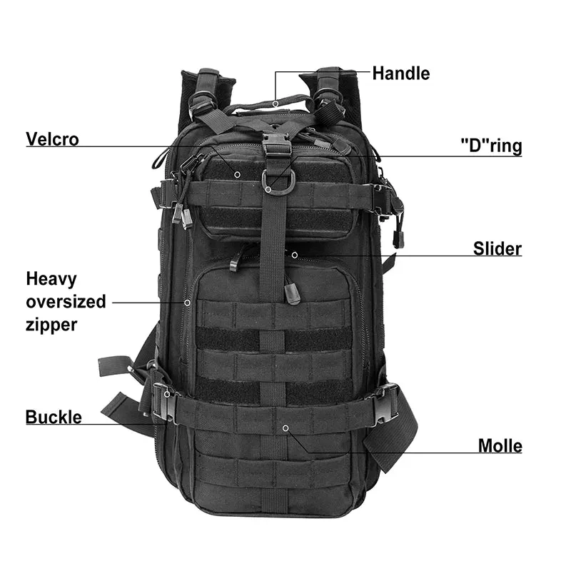 Small Tactical Backpack Military Daypack | 30L