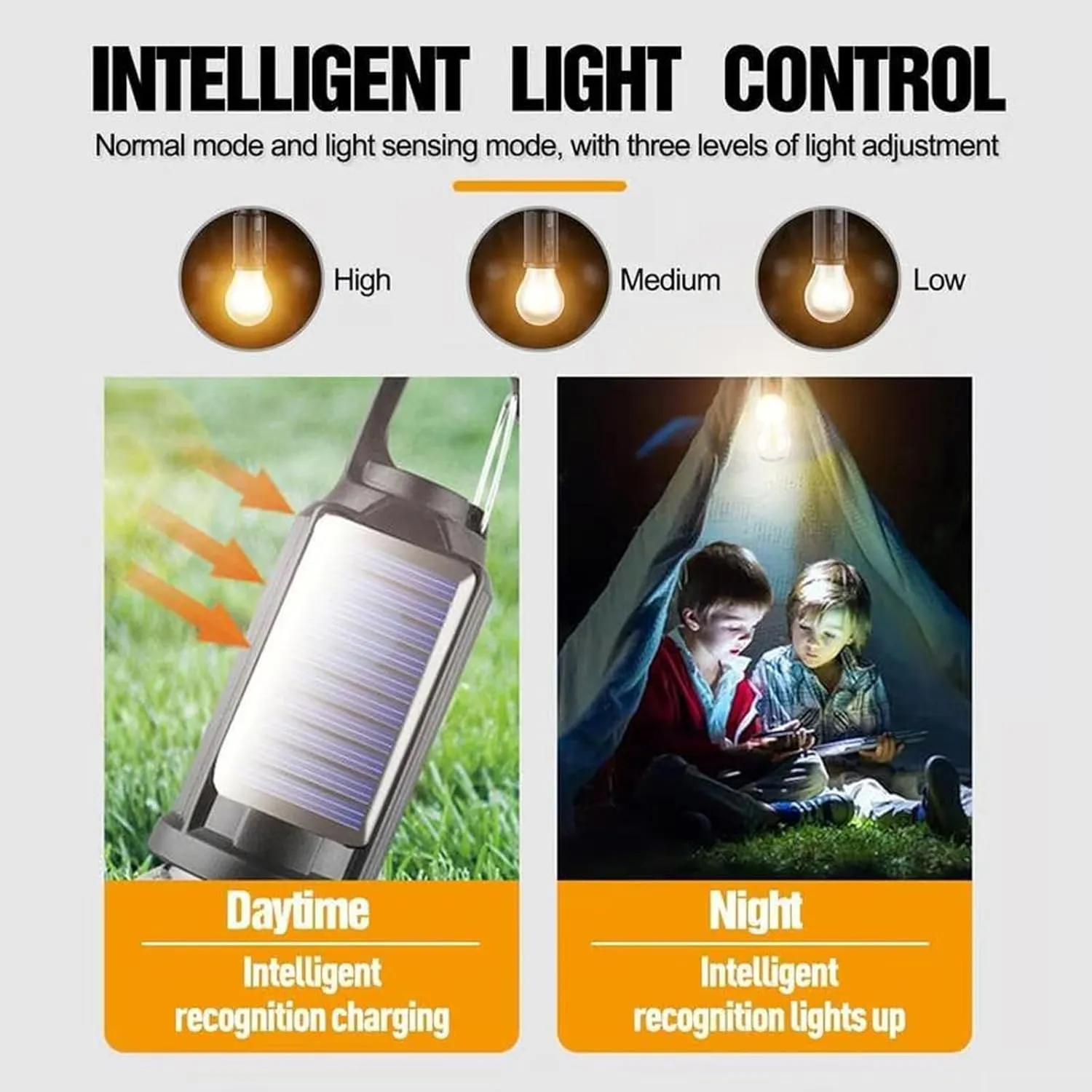 Solar Rechargeable Hooked Camping Light, Solar Tent Lights USB Rechargeable LED Camping Lantern, Outdoor Hanging Light Bulbs, Portable Outdoor Waterproof Emergency Light Bulb (Flat,4 PCS)