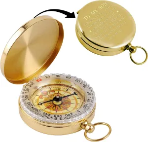 Son Gift from Mom, to My Son Engraved Compass, Confirmation Gifts for Son, Birthday Gift from Mother, Son Graduation, Communion, Ideas