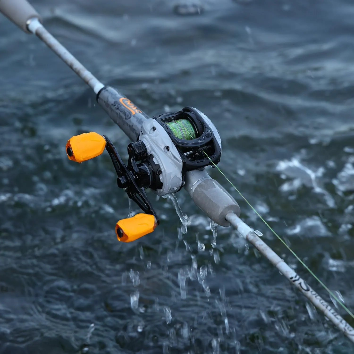Sougayilang Spinning& Casting Fishing Rod Combos with Graphite 2Pc Blanks Fishing Reel for Bass Fishing