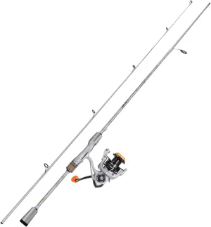 Sougayilang Spinning& Casting Fishing Rod Combos with Graphite 2Pc Blanks Fishing Reel for Bass Fishing