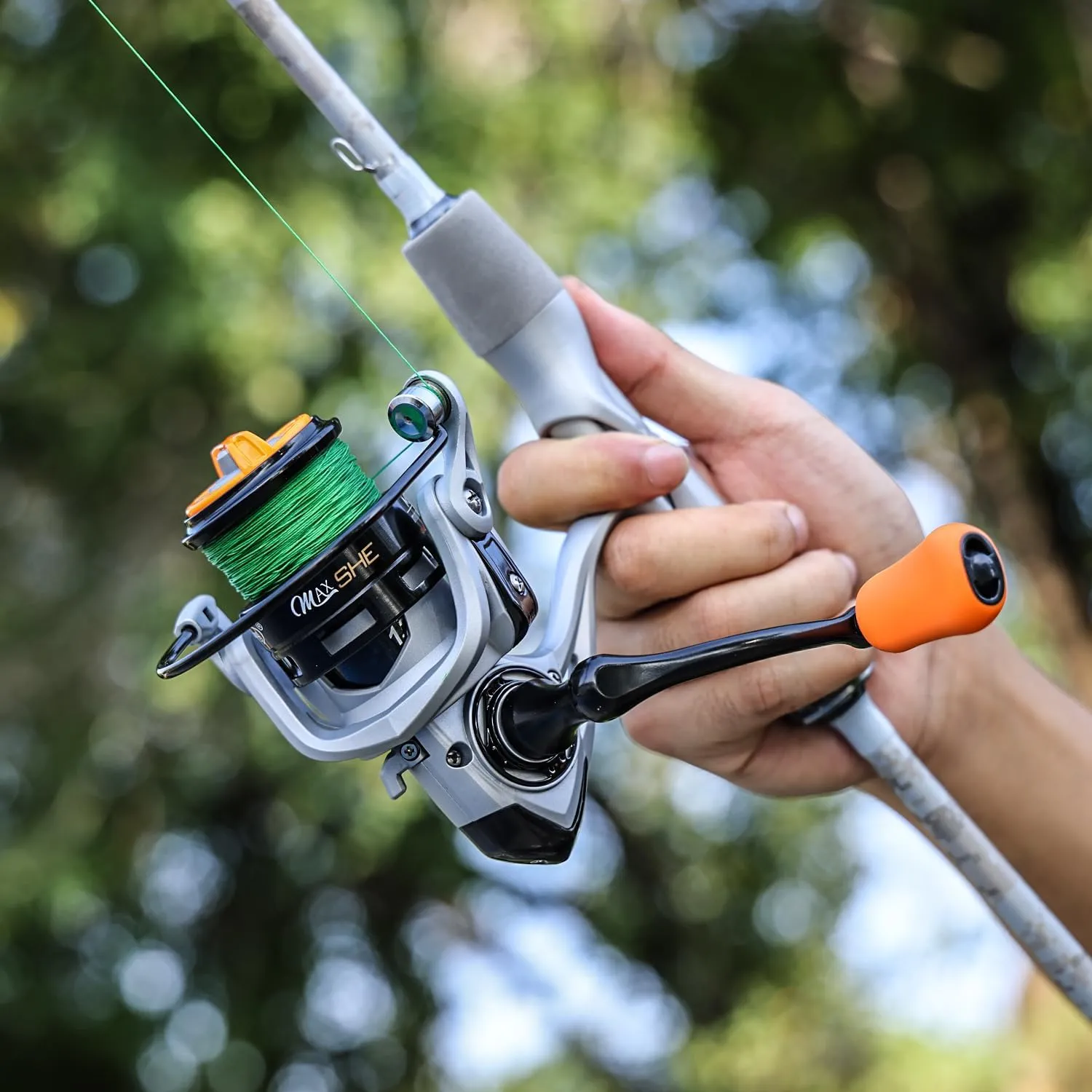 Sougayilang Spinning& Casting Fishing Rod Combos with Graphite 2Pc Blanks Fishing Reel for Bass Fishing