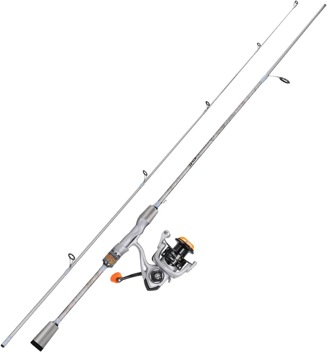 Sougayilang Spinning& Casting Fishing Rod Combos with Graphite 2Pc Blanks Fishing Reel for Bass Fishing