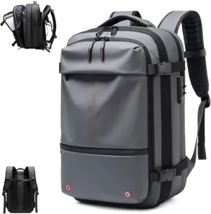 Space Vac Pro Backpack, Vacuum Backpack Travel with Pump, 60l Large-Capacity Travel Expandable with Compression (Grey)