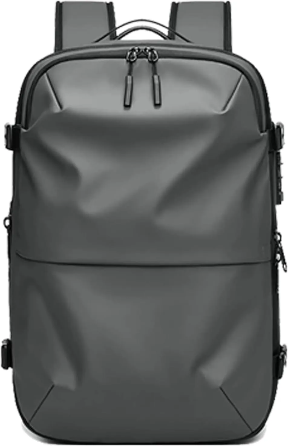 Spacevac Pro Backpack, Air Vacpack Backpack with Vacuum Seal Compression, 60L Expandable Easy Vac Travel Bag with Pump (Prestige-Dark gray, 60L（with electric air pump）)
