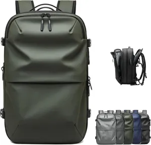 Spacevac Pro Backpack, Air Vacpack Backpack with Vacuum Seal Compression, 60L Expandable Easy Vac Travel Bag with Pump (Prestige-Green, 60L)