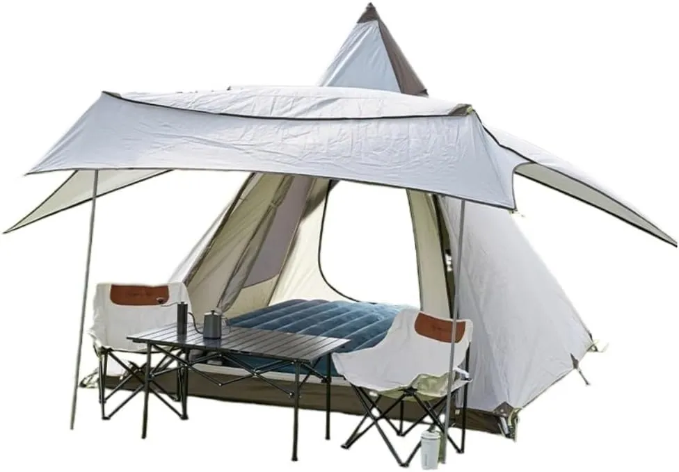 Spacious and Lightweight Portable Outdoor Tent Double-Layer Tent Camping Fishing Outdoor Leisure Travel Free Quick-Open Tent Outdoor Tent