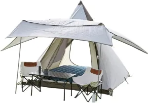 Spacious and Lightweight Portable Outdoor Tent Double-Layer Tent Camping Fishing Outdoor Leisure Travel Free Quick-Open Tent Outdoor Tent