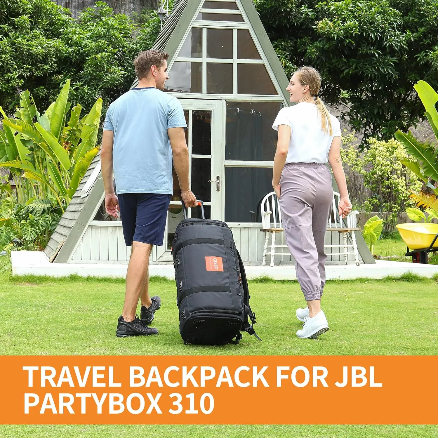 Speaker Bag Rugged Carry Case Compatible with JBL Party Box Series, Portable Speaker Carry Tote Backpack (for JBL Partybox 310 Bag)