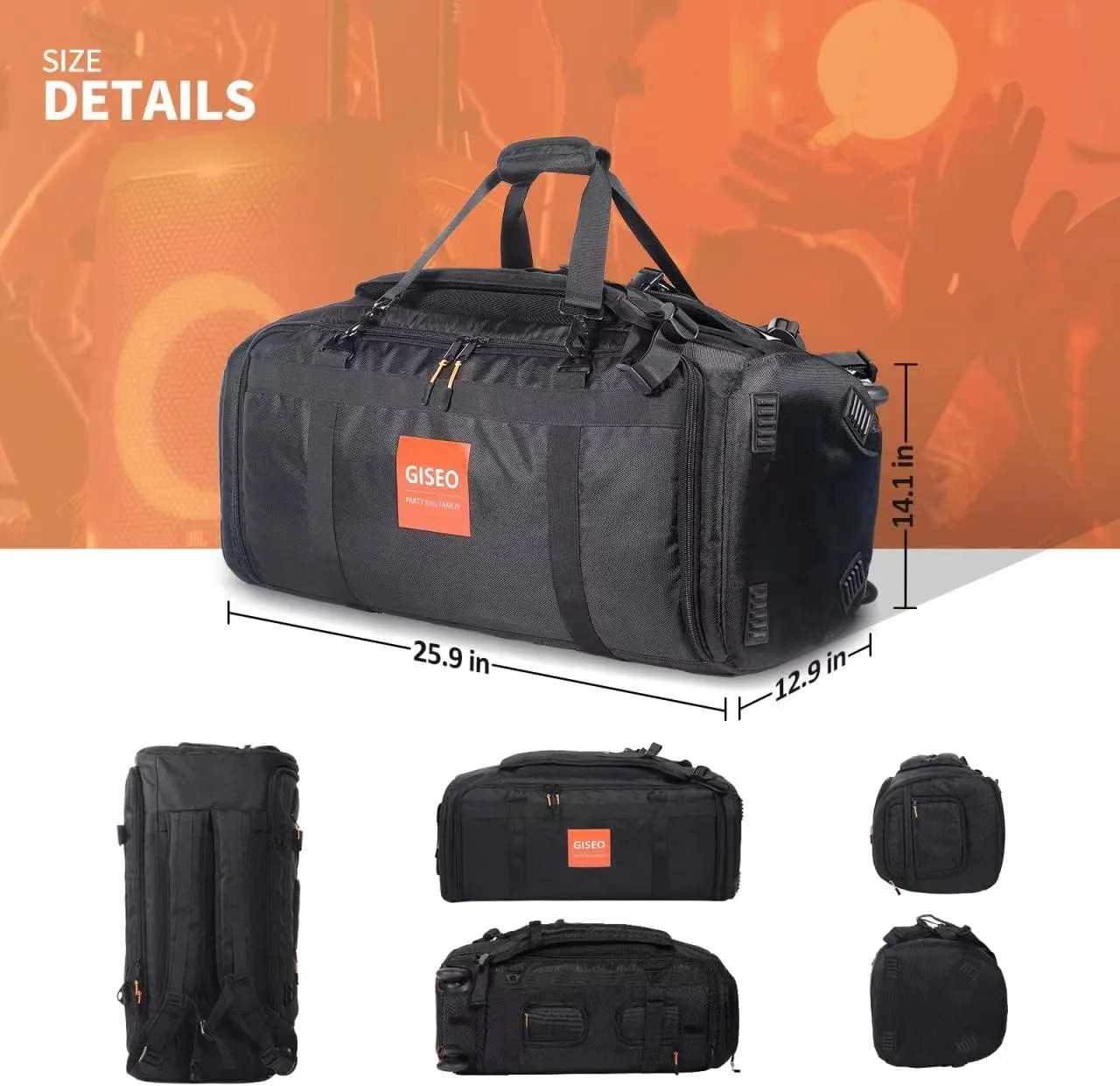 Speaker Bag Rugged Carry Case Compatible with JBL Party Box Series, Portable Speaker Carry Tote Backpack (for JBL Partybox 310 Bag)