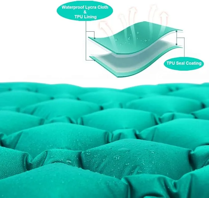 Star Smart Sleeping Pad for Camping Inflatable Backpacking Pad with Pillow, Ultralight Durable Camping Mattress,Hiking Air Mat,Camp Sleep Pad for Hiking Traveling & Outdoor Activities