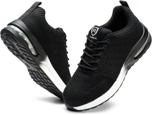 Steel Toe Shoes for Men Women Lightweight Comfortable Work Shoes Indestructible Slip Resistant Safety Shoes for Construction