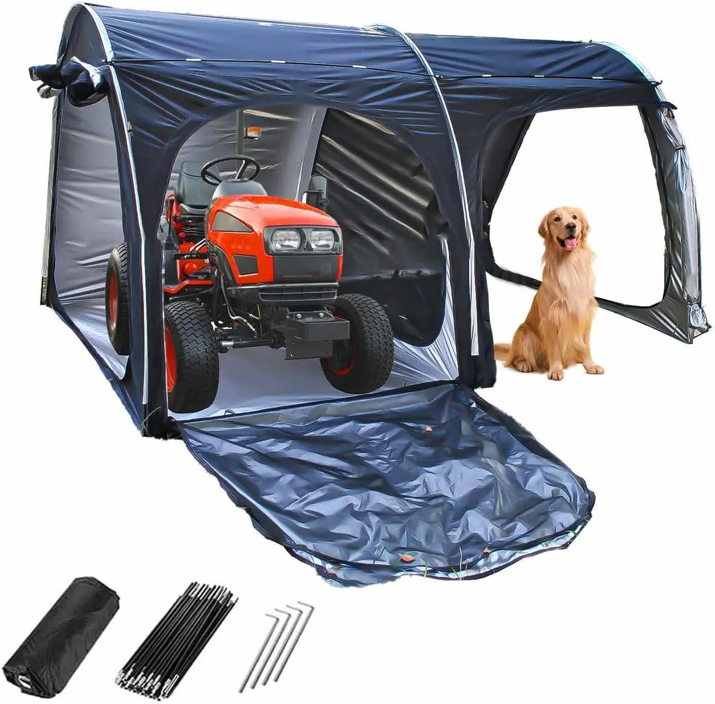 Storage Sheds with Ventilation Mesh Bicycle Covers Outdoor Storage Waterproof with 210D Oxford Fabric PU4000 Waterproof Storage Tents Bicycle Shed