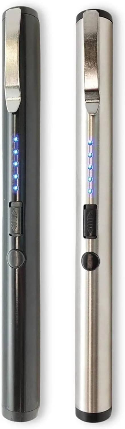 STREET WISE SECURITY PRODUCTS 25,000,000 Pain Pen Stun Gun, Black and Silver Pack of 2