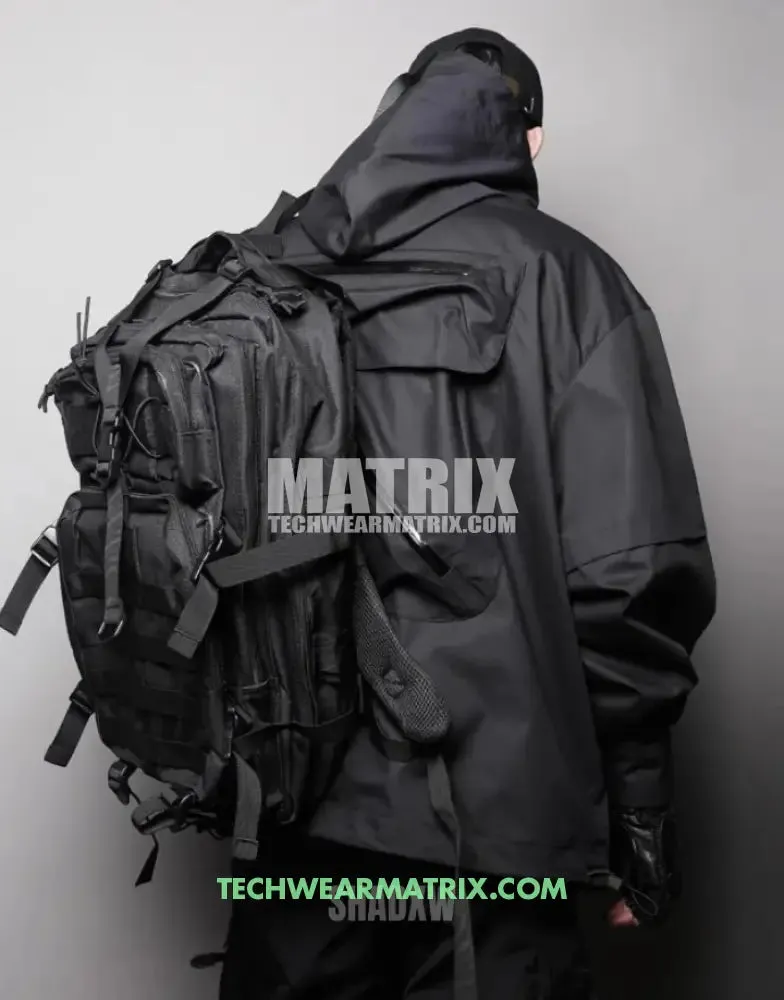 Stylish Black Tactical Backpack for