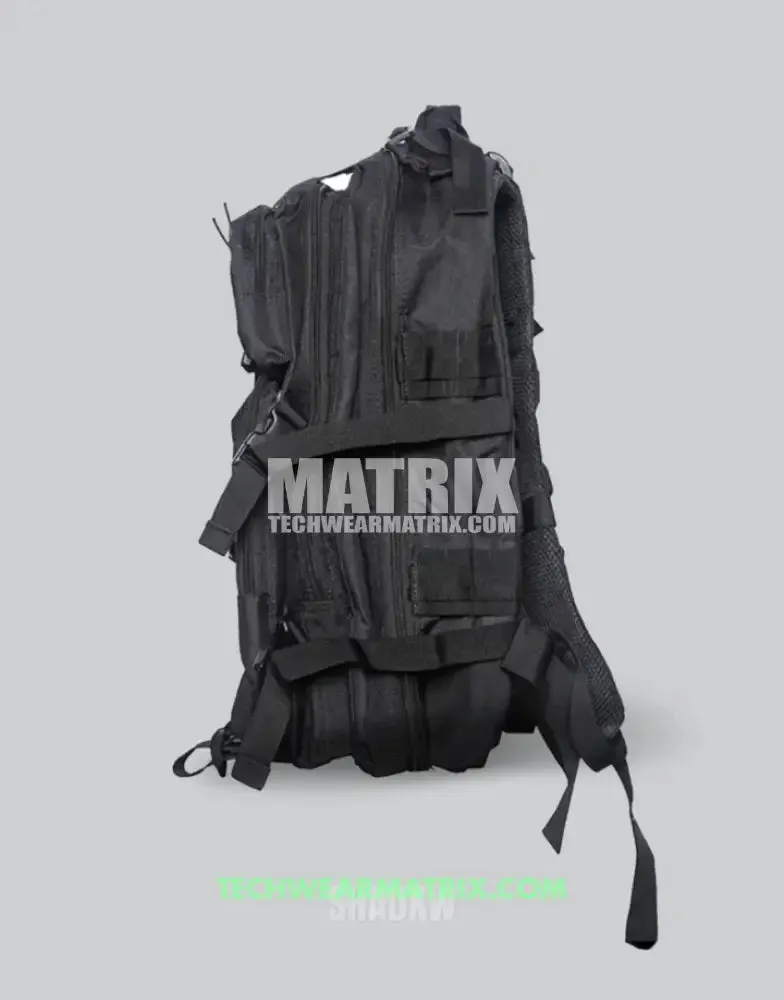 Stylish Black Tactical Backpack for
