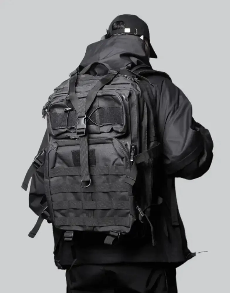 Stylish Black Tactical Backpack for
