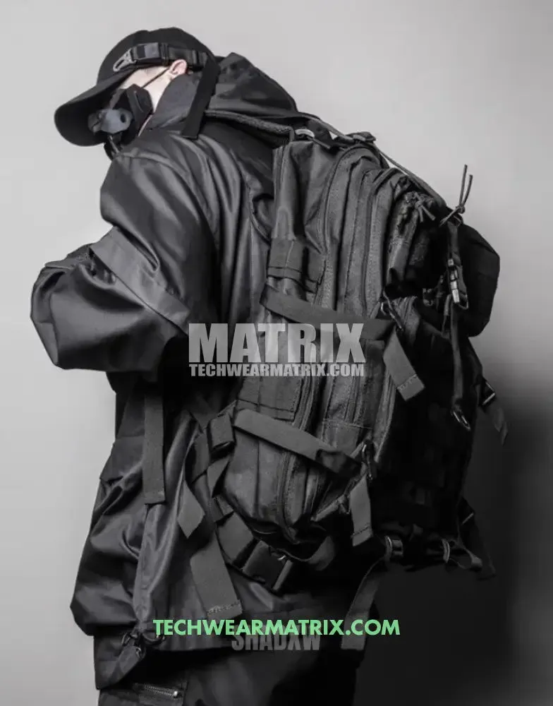 Stylish Black Tactical Backpack for