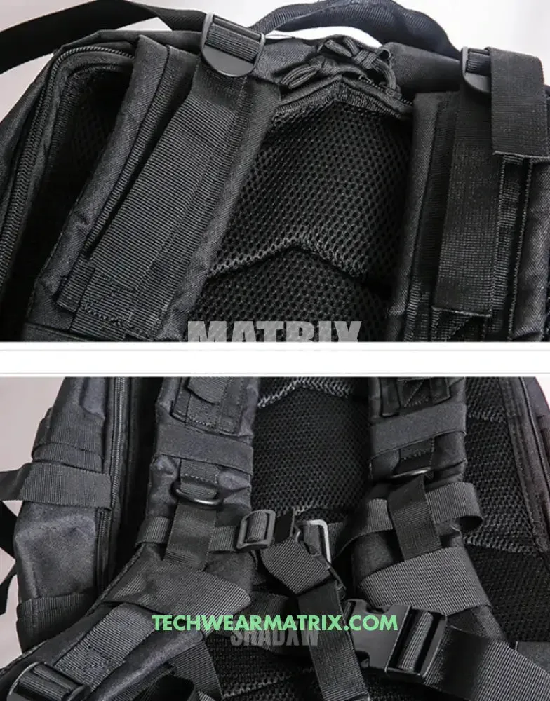 Stylish Black Tactical Backpack for