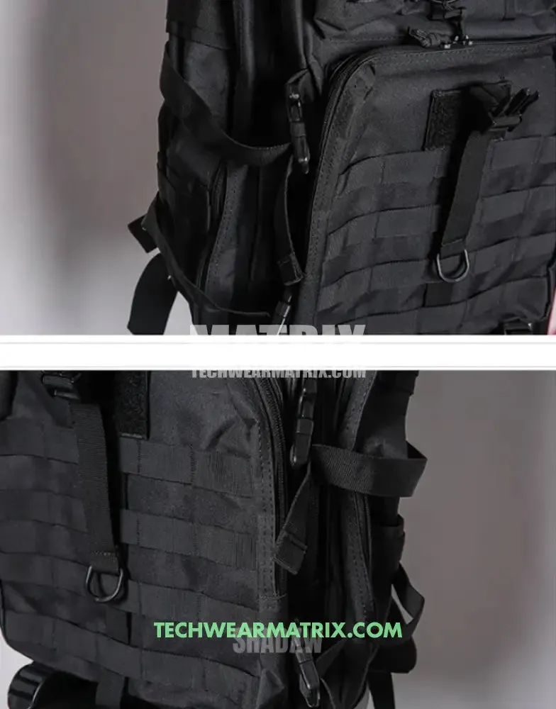 Stylish Black Tactical Backpack for