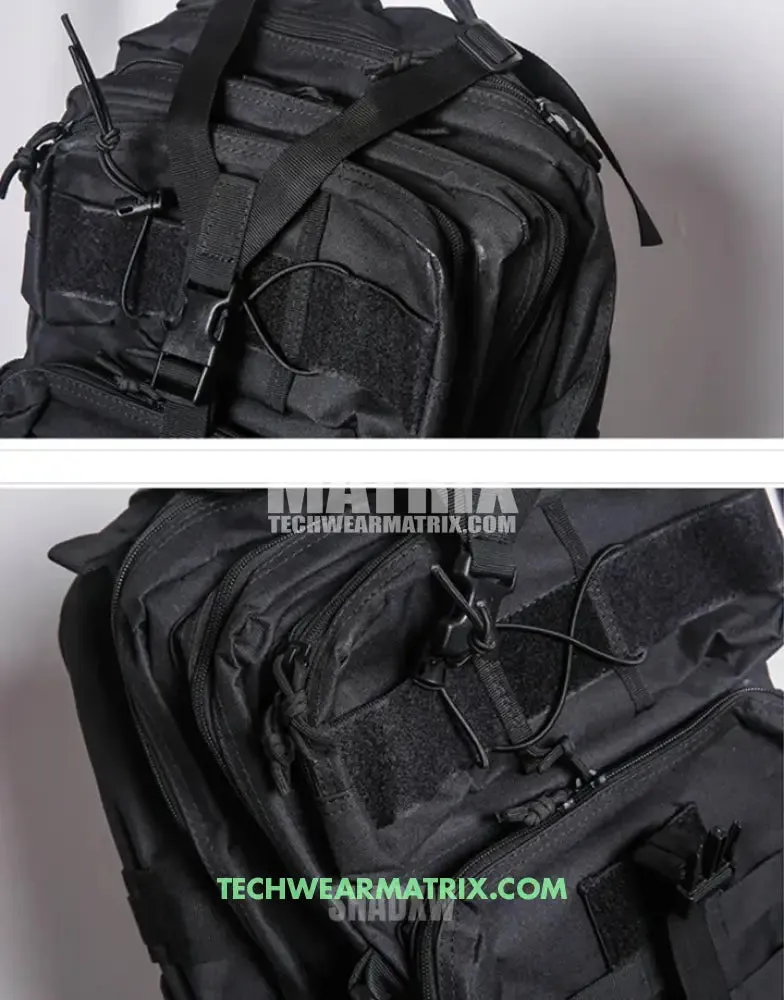 Stylish Black Tactical Backpack for