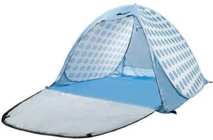 Sun Shelter Beach Instant Tent, 3-4 Person Waterproof Shade Canopy, for Beach Pool Party Hiking Travel Rainfly,Lightblue