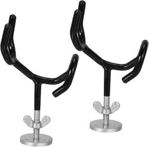 SUPVOX Fishing Pole Holder Mounting Base 2pcs Steel Wire Fishing Pole Stand for Drift