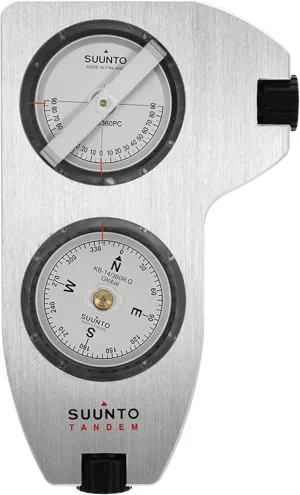 SUUNTO Tandem 360PC/360R G Compass/Clinometer: 2-in-1 Precision Compass and Clinometer for Professionals,white