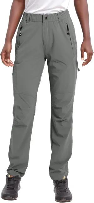 SYKROO Hiking Pants for Women Waterproof Quick Dry Cargo Pants Travel Camping Workout Pants Mountain Trouser with Pocket