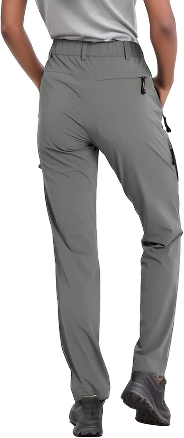 SYKROO Hiking Pants for Women Waterproof Quick Dry Cargo Pants Travel Camping Workout Pants Mountain Trouser with Pocket