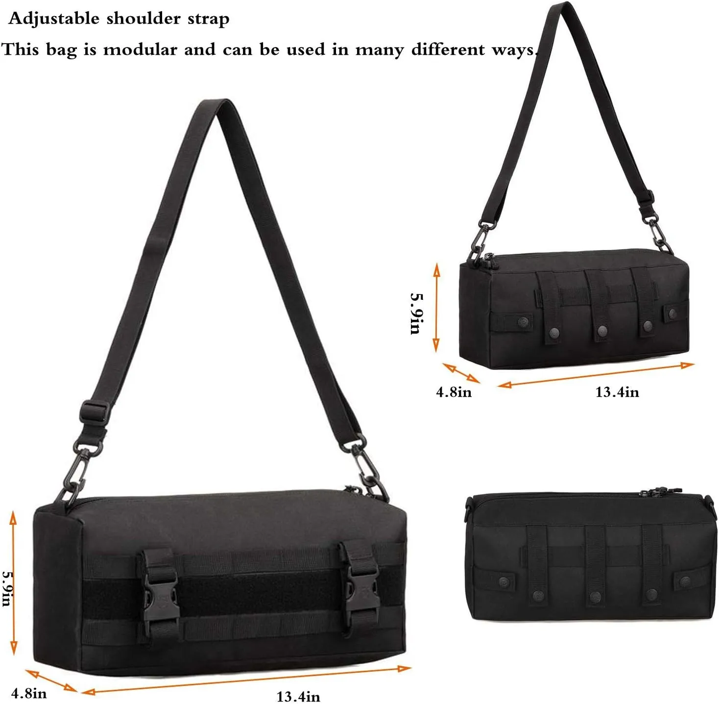 Tactical Admin Pouch Large Capacity Versatile Modular Pouch EDC Carry Bag Tool Holder Tactical Waist Bags Utility Pouch Increment Pouch Short Trips Bag
