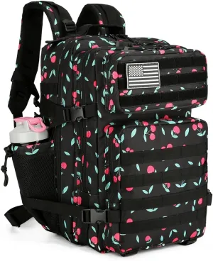 Tactical Backpack for Men and Women - 45L Fitness Backpack (Cherry)