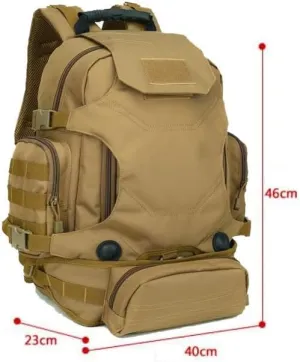 Tactical Backpack Military Molle Hiking 20-35L Outdoor camouflage bag tactical special operations bag khaki