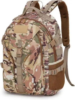 Tactical Backpack Military Molle Hiking 20-35L Outdoor tactical trekking cross country camping mountaineering bag camouflage green