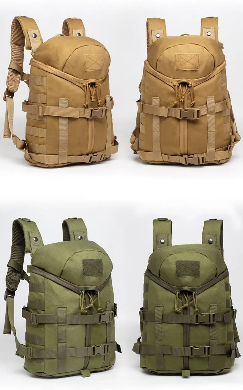 Tactical Backpack Military Molle Hiking 20L Travel Outdoor Army Camouflage Trekking Bag Mountaineering Khaki