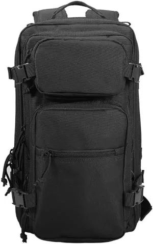 Tactical Backpack Military Molle Hiking 36-55L Assault Outdoor Tactical Outdoor Touring Hiking Black