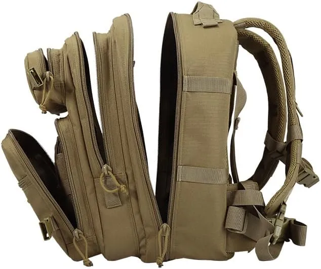 Tactical Backpack Military Molle Hiking 36-55L Assault Outdoor Tactical Outdoor Trekking Hiking Grey