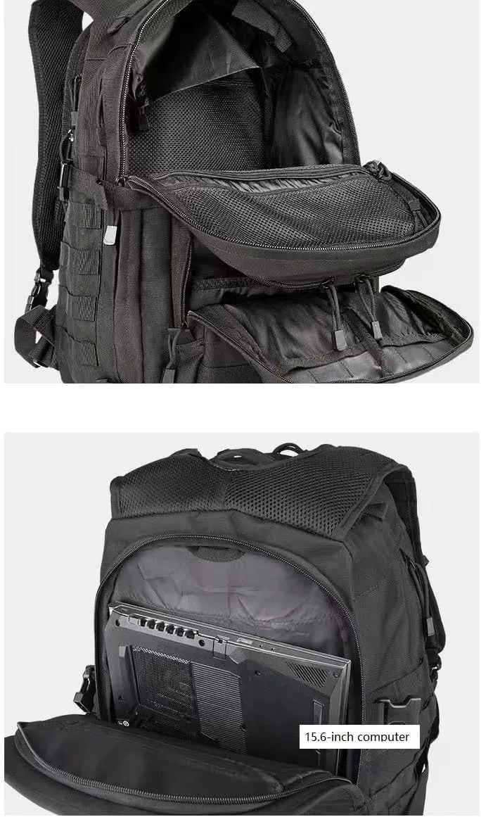 Tactical Backpack Military Molle Hiking 36-55L camouflage outdoor sports mountaineering camouflage